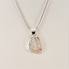 ST1127 reticulated silver pendant