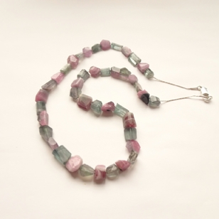 ST1287 Tourmaline nuggets with silver